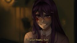 yuri (doki doki literature club) from doki doki literature club
