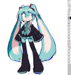 hatsune miku from sonic (series) by motobug