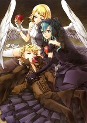 hatsune miku from himitsu ~kuro no chikai~ (vocaloid) by cocoon (loveririn)