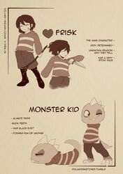 frisk (undertale) from undertale by polaris (polarissketches)