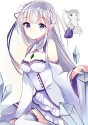 emilia (re:zero) from re:zero kara hajimeru isekai seikatsu