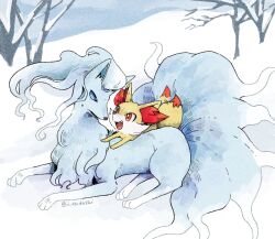 alolan ninetales from pokemon by ii ebidashi