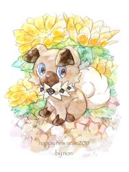 rockruff from pokemon by non (kumakawayusu)