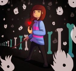 frisk (undertale) from undertale by azurite-draws