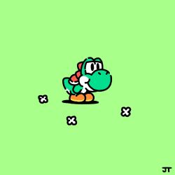 yoshi from super mario bros. by james turner