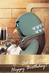 brewster (animal crossing) from animal crossing by coffee maker