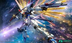 mighty strike freedom gundam from gundam by takayama toshiaki