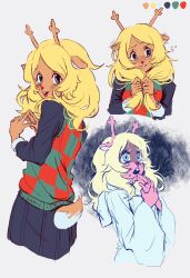 noelle holiday from deltarune by vivionlyart