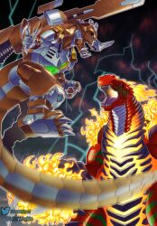 rusttyranomon from digimon