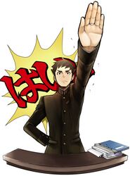 naruhodou ryuunosuke from dai gyakuten saiban by nishimatsuya