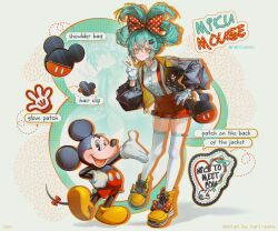 hatsune miku from mickey mouse & friends