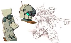 gm (mobile suit) from gundam by tessaku ro
