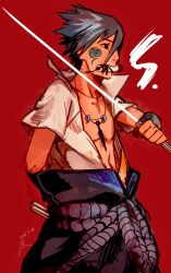 uchiha sasuke from naruto (series) by zifletts