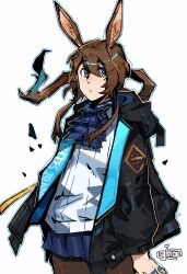 amiya (arknights) from arknights by graysheartart