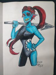 undyne from undertale by nexusmonstrum