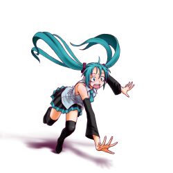 hatsune miku from vocaloid by wokada