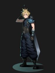 cloud strife from final fantasy by zupakyo