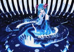 hatsune miku from vocaloid by ajigo