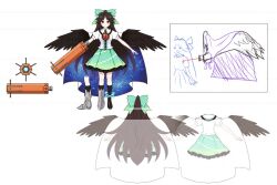 reiuji utsuho from touhou by hirano katsuyuki