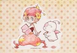 moogle from final fantasy by da-vesita