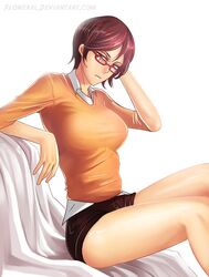 uchiha sarada from naruto by flowerxl
