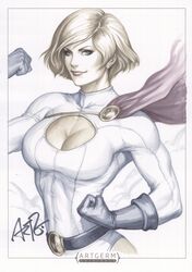 power girl from dc comics by stanley lau