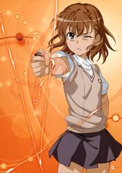misaka mikoto from to aru kagaku no railgun