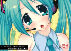 hatsune miku from vocaloid by araiguma