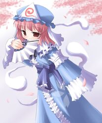 saigyouji yuyuko from touhou by kagura yuuki