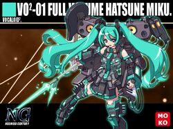 hatsune miku from vocaloid by kaen miso