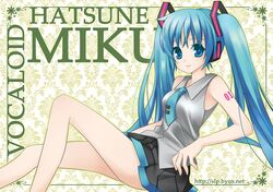 hatsune miku from vocaloid by slp