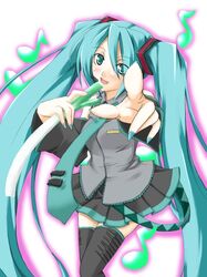 hatsune miku from vocaloid by ribi