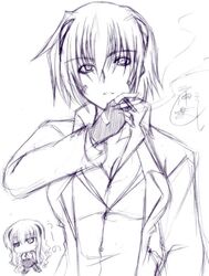 uno from mahou shoujo lyrical nanoha by hagane soushi