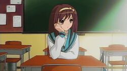 suzumiya haruhi from suzumiya haruhi no yuuutsu