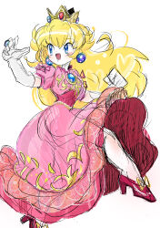 princess peach from super mario bros. by rakugaki shitagari-ya