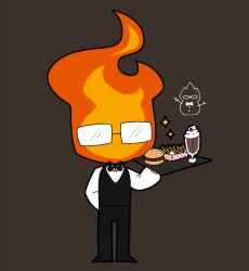 grillby from undertale by tiredcringe