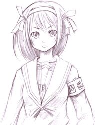 suzumiya haruhi from suzumiya haruhi no yuuutsu by souzan kurasuke