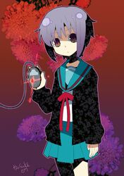 nagato yuki from suzumiya haruhi no yuuutsu by hamamoto ryuusuke