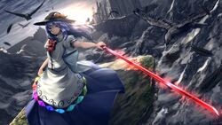 hinanawi tenshi from touhou by ryosios