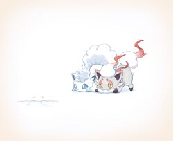 alolan vulpix from pokemon by kemonomichi (blue black)