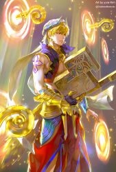 gilgamesh (caster) (fate) from fate/grand order by kim yura (goddess mechanic)