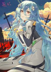ayanami rei from evangelion: 3.0+1.0 thrice upon a time