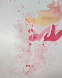 cure flora from go! princess precure by moshanghuakai