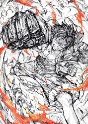 monkey d. luffy from one piece by satomaru31000