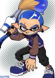 inkling from splatoon (series) by kellymae