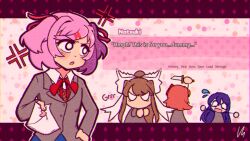 monika (doki doki literature club) from doki doki literature club