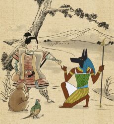 momotarou (character) from egyptian mythology by kei roku