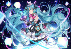 hatsune miku from magical mirai (vocaloid)