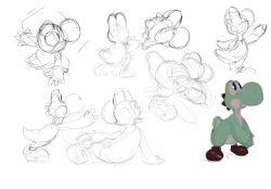 yoshi from super mario bros.