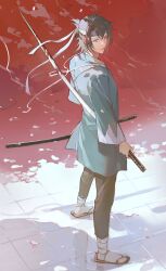 okita souji (hakuouki) from hakuouki shinsengumi kitan